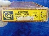 COLT WOODSMAN MATCH TARGET .22LR. 6" BBL. 1966 LNIB - 11 of 12