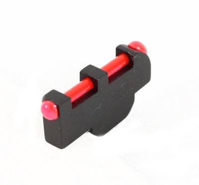 LPA TXT03F1- Rear sight with green fiber optic rear sight in silver finish with red fiber optic front sight (fitted using a 
