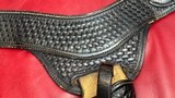 George Lawrence Basketweave Holster Rig - Ruger .44 Mag/.30 Carbine 7 1/2” - 10 of 15