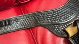 George Lawrence Basketweave Holster Rig - Ruger .44 Mag/.30 Carbine 7 1/2” - 6 of 15