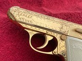 Walther PPK/S Gold Plated & Engraved 9mm Kurtz (.380 Auto) Pistol - RARE - 3 of 15
