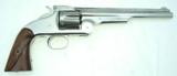 RARE SMITH WESSON FIRST MODEL AMERICAN REVOLVER, 44 S&W CAL - 2 of 8