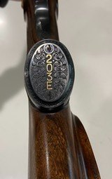 Merkel -- Luxury Grade 203E Real Gold Inlay Hand-Detachable Sidelock Ejector --- 12 Gauge With Zeiss Optic & Claw Mounts - 9 of 12