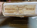 Winchester 94 32-40 John Wayne Commemorative w/ 2 boxes ammo, Display Plaque, Leather Scabbard. - 12 of 13