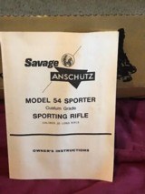 Anschutz , Model 54 CUSTOM GRADE, 22lr NEW IN BOX W GERMANY MADE - 6 of 10