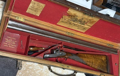 JAMES PURDEY & SONS - 12-BORE HAMMER SHOTCUN with CASE