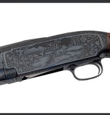 Exhibition Quality Winchester Model 12 Pidgeon Grade Shotgun, Relief Engraved by Arnold Griebel - 3 of 20