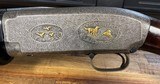 Engraved Gold Inlaid Winchester Model 12 Slide Action Shotgun