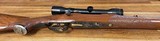 Elaborately Engraved Gold Inlaid Josef Hambrusch Mauser 98 Rifle with Scope - 10 of 17