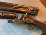 J.P. Clabrough & Bros.1871-72 W.C. Scott bar action 12 ga hammer best gun serial #174 - 2 of 15