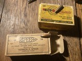 Two vintage full boxes of Speer, 7 mm 130g&160g .284