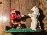 Cast and mechanical bank working hunting scene - 1 of 5