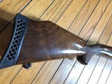 Fancy walnut 98 Mauser stock, large ring. I believe this is one of the H&R ultra rifle stocks - 6 of 12