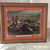 “The Buffalo hunt”and others colored newsprint from 1858 - 6 of 8