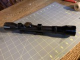 PECAR 4x81 fine crosshair impossible find Schmidt scope, basin rings, 16mm dove tail - 11 of 13