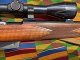 Model 702 KRICO 222 rem mannlicher with German Pecar 4-10 power variable double set triggers Nice - 8 of 10