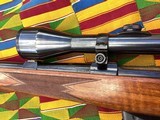 Model 702 KRICO 222 rem mannlicher with German Pecar 4-10 power variable double set triggers Nice - 3 of 10