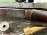 Percussion Civil War sniper rifle /chunk gun/heavy barrel target rifle 40 caliber named Red Bull by Wm Craig - 3 of 14