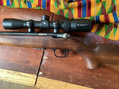 Browning Belgium left-handed T- bolt 22 lr with 2X7 vortex crossfire scope