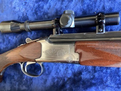 Unique, BC MIRUKO O/U 30-40 Krag double express rifle. Like browning 20 gauge superpose - Image 1 of 6