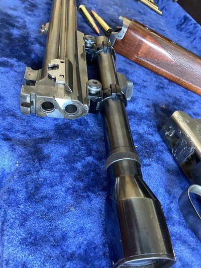 Unique, BC MIRUKO O/U 30-40 Krag double express rifle. Like browning 20 gauge superpose - Image 5 of 6