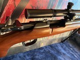 Full custom Mannlicher-Schonauer 1930 System .243 long range set up with scarce 20 X Redfield, 3200 optional - 4 of 14