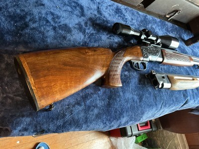 Brno 306 O/U rifle 5.6 x 50r/222r mag/shotgun plus extra set of 12 gauge shotgun barrels - Image 2 of 12