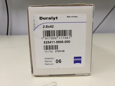 ZEISS DURALYT 2-8 X 42MM WITH 06 RETICULE GERMAN MADE NIB - Image 7 of 8
