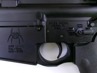 SPIKES TACTICAL AR15 PCC 9MM 5" BA Barrel ARCFIRE FRT TRIGGER GLOCK PATTERN MAGAZINES - Image 4 of 9