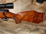 ABSOLUTELY GORGEOUS LH LEFT WEATHERBY MARK V 240 WM RARE #3 HEAVY BARREL W/ LEUPOLD VX-3L 4.5-14 56mm B&C RETICLE - 5 of 12