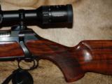 GORGEOUS RARE CASED LH LEFT HAND SAUER 200 LUX RARE 243 WIN WITH OUTSTANDING WOOD - MINTY - 4 of 9