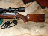 GORGEOUS RARE CASED LH LEFT HAND SAUER 200 LUX RARE 243 WIN WITH OUTSTANDING WOOD - MINTY - 1 of 9