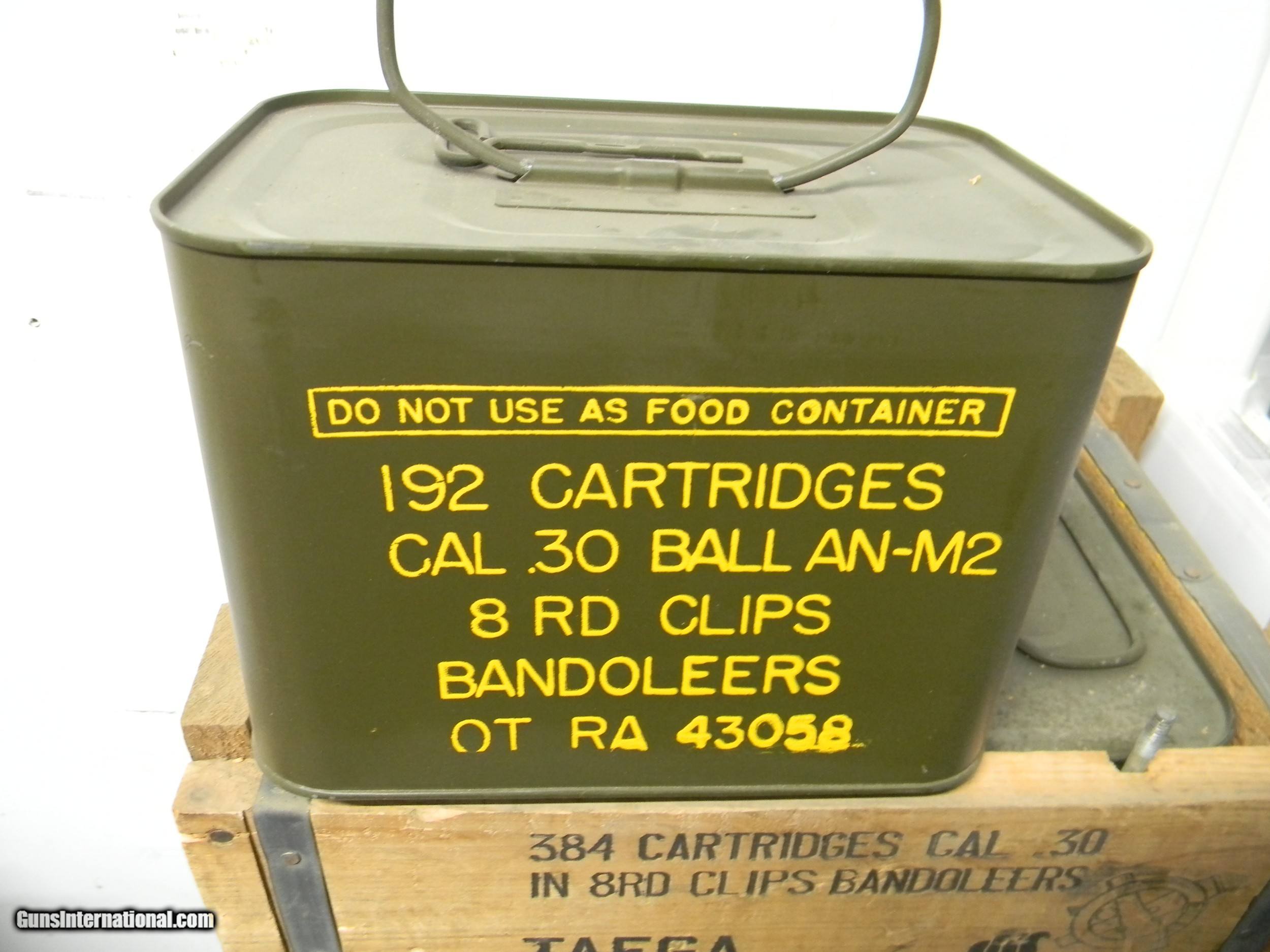M1 GARAND surplus ammunition Remington Arms Western Cartridge Company ...