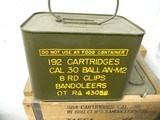 M1 GARAND surplus ammunition Remington Arms Western Cartridge Company Korean Era 30.06 M2 Ball ammo on enbloc clips - 3 of 3
