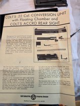 Colt Conversion Unit, converts 45acp. & 38 Super to .22 L.R. comes with everything. - 1 of 9