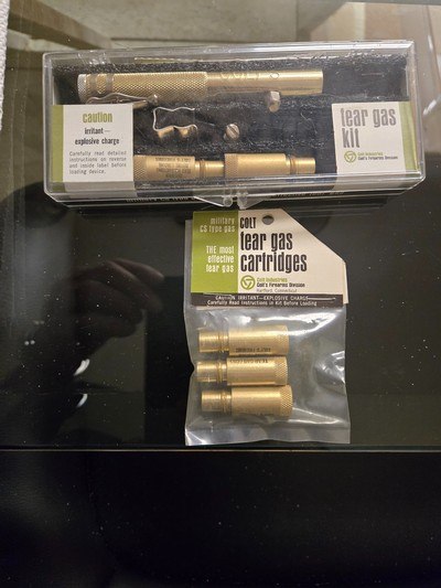 Colt Tear Gas Kit and Extra cartriges