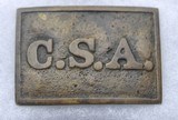 Virginia Style CSA Rectangular Belt Plate with Leather belt - 1 of 6
