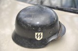Original? German WW 2 SS Double Decal M40 Allgemeine Parade Helmet - 2 of 3