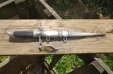 WW 2 Slovokia/Hungarian Pilots Dagger Etched and Inscribed - 5 of 5