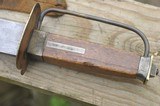 Confederate Civil War Period Spear Point Hand Forged Bowie Knife with Scabbard - 2 of 6