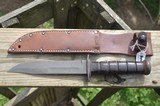 PAL RH 37 USN Marked Fighting/Survival Knife W/Leather Scabbard - 1 of 5