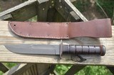 PAL RH 37 USN Marked Fighting/Survival Knife W/Leather Scabbard - 2 of 5