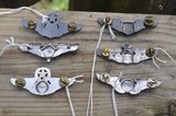 Sterling Silver U S Pilots Wings WW2? and after, 6 Pair - 2 of 2