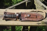 Viet Nam Camillus, N. Y. Early Pilots Survival Knife with Scabbard - 1 of 6