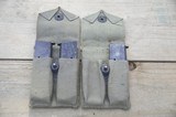 WW 2 Colt Scovill Contract Mags with 2 Avery Pouches 1942 or 3 Dated, 3 Total - 2 of 3