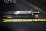 Civil War Childs Artillery Foot Officers Sword with Scabbard, - 4 of 4