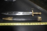 Civil War Childs Artillery Foot Officers Sword with Scabbard, - 3 of 4