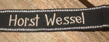 Original German WW 2 Waffen SS Horst Wessel RZM EM Cufftitle - 1 of 2