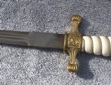 GERMAN WW 2 KRIEGSMARINE DAGGER W/FOLDED METAL BLADE - 2 of 2