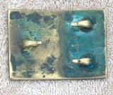 CIVIL WAR VIRGINIA STATE SEAL RECTANGULAR BELT PLATE - 2 of 2